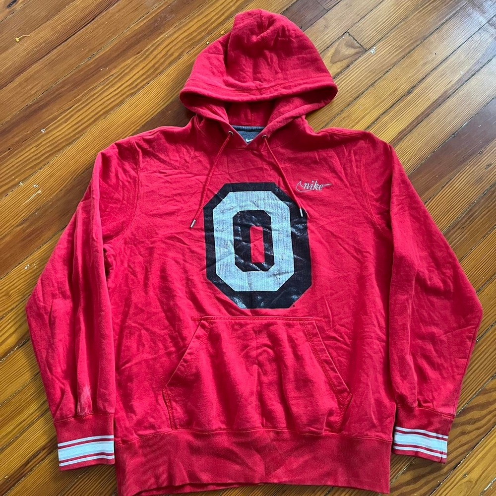 Y2K Ohio State Center Logo Nike Hoodie size L